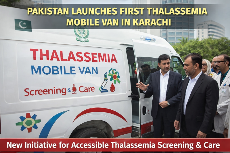 Pakistan Launches First-Ever Thalassemia Mobile Van in Karachi