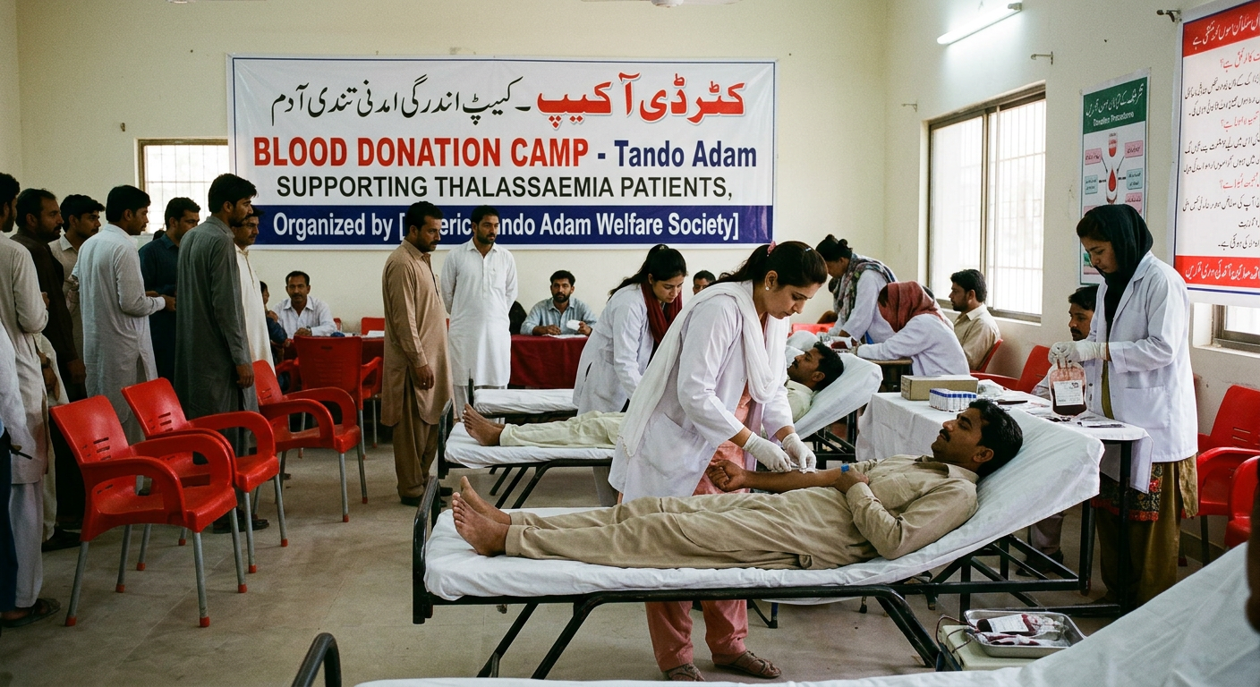 Blood Donation Camp Organised in Tando Adam