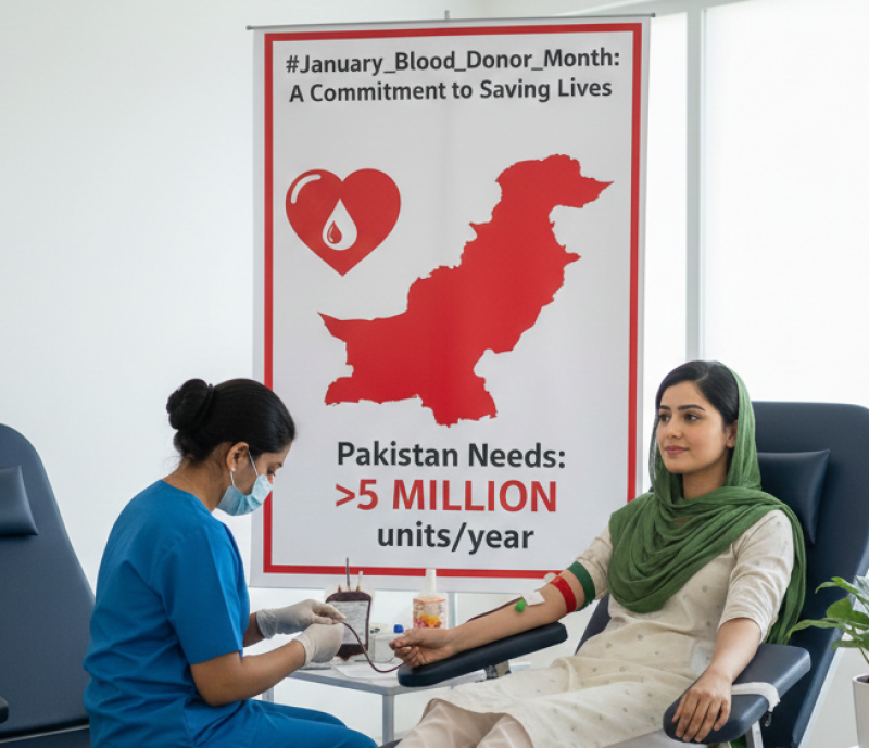 Strengthening Pakistan's Blood Supply in January Blood Donor Month