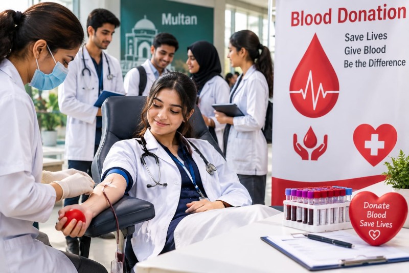Blood Donation Awareness and Willingness Among Medical Students Multan